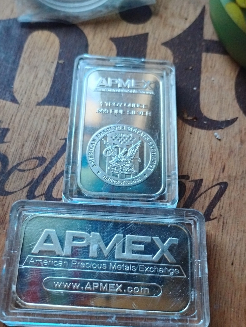 Silver Bullion Bars(2)- Silver  Brilliant Design &Finish
